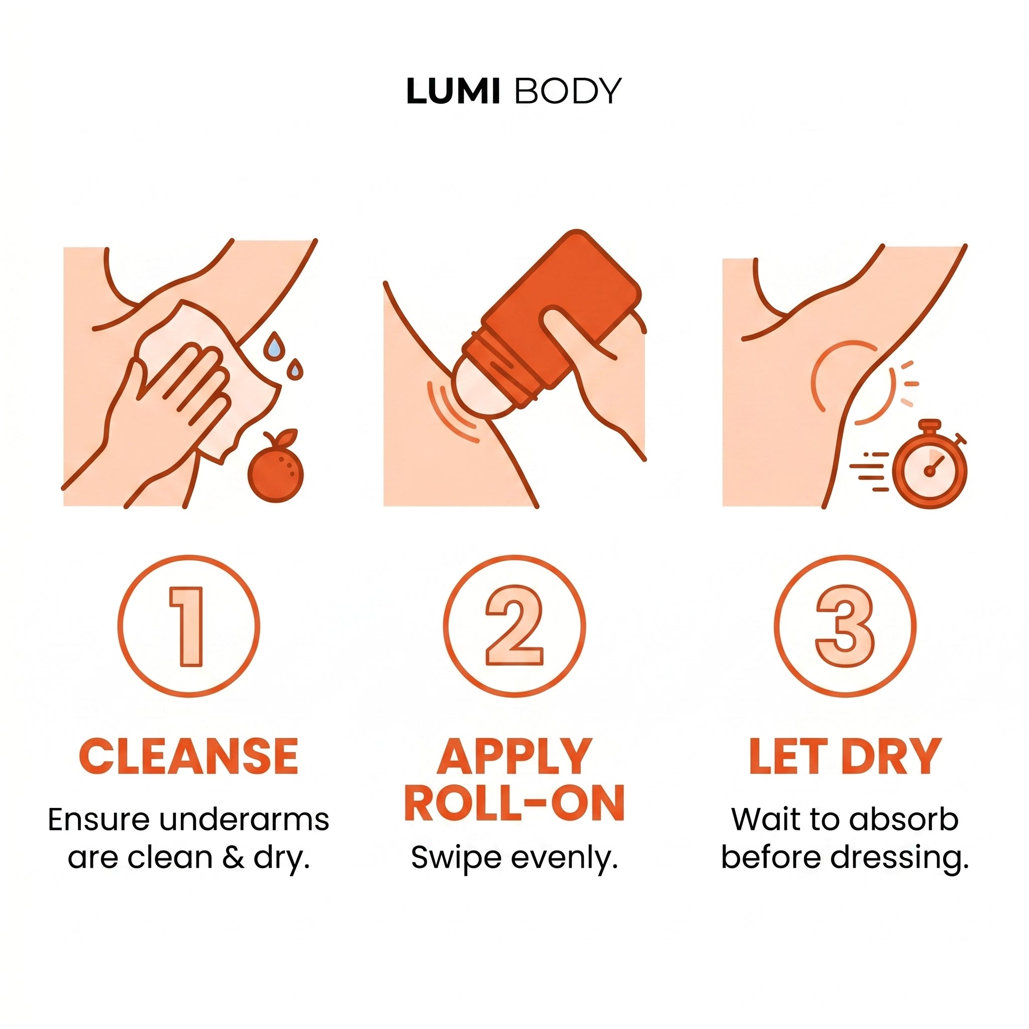 Vitamin C Brightening Underarm Roll-On | Whitening & Antiperspirant Deodorant